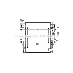 Radiator - Engine Cooling - AVA MT2205