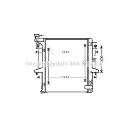 Radiator - Engine Cooling - AVA MTA2202