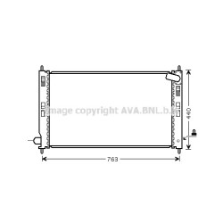Radiator - Engine Cooling - AVA MTA2207