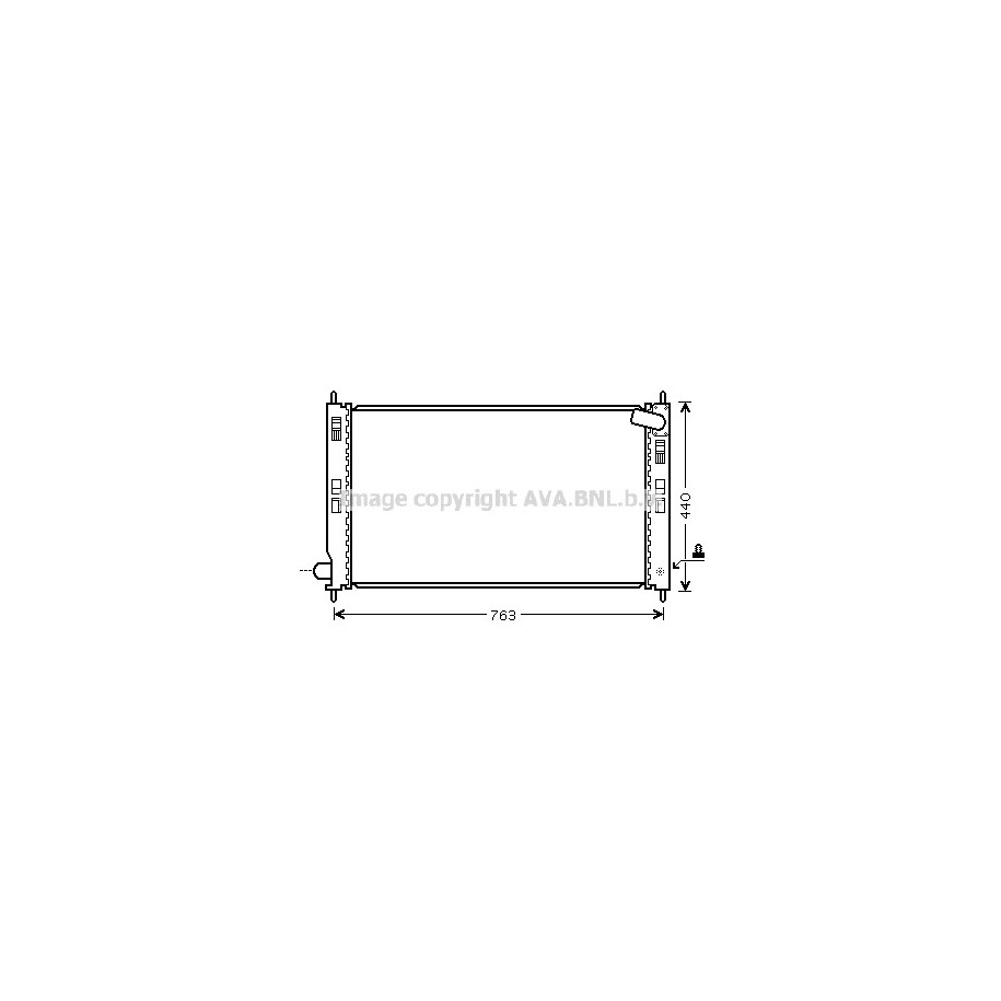 Radiator - Engine Cooling - AVA MTA2207