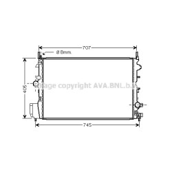 Radiator - Engine Cooling - AVA OLA2396