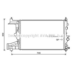 Radiator - Engine Cooling - AVA OLA2485