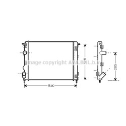 Radiator - Engine Cooling - AVA RTA2270