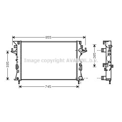 Radiator - Engine Cooling - AVA RTA2292