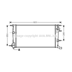 Radiator - Engine Cooling - AVA RTA2445