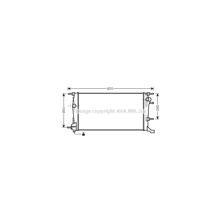 Radiator - Engine Cooling - AVA RTA2445