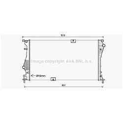 Radiator - Engine Cooling - AVA RTA2601