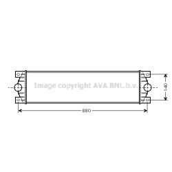Intercooler - AVA RTA4359