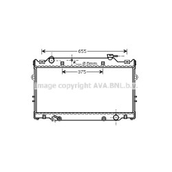 Radiator - Engine Cooling - AVA TO2339