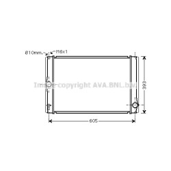Radiator - Engine Cooling - AVA TOA2400