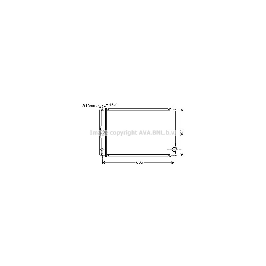 Radiator - Engine Cooling - AVA TOA2400