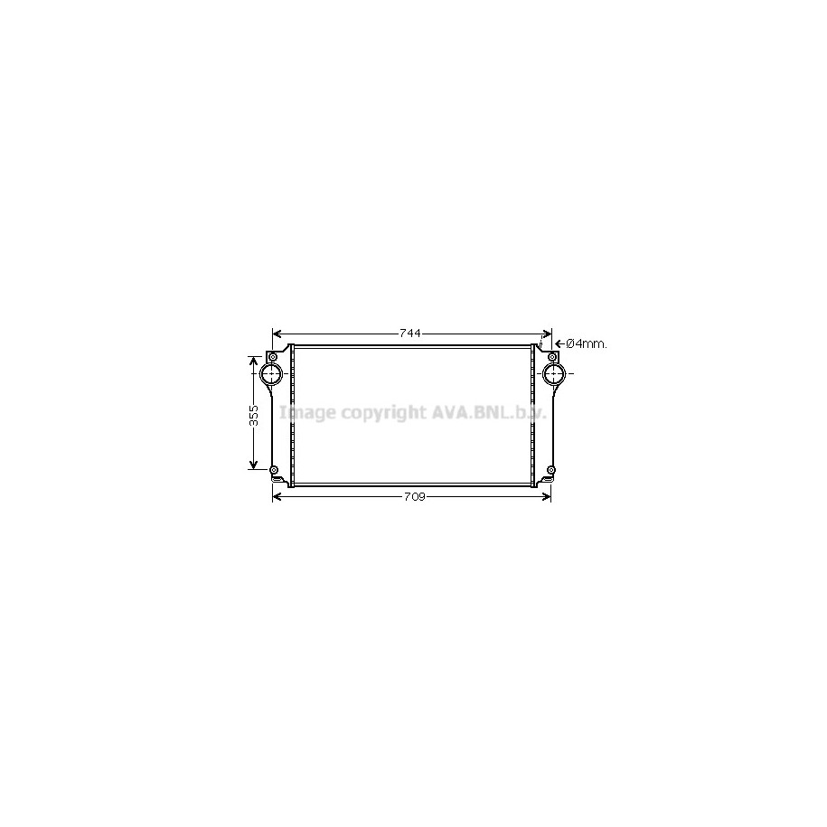 Intercooler - AVA TOA4362