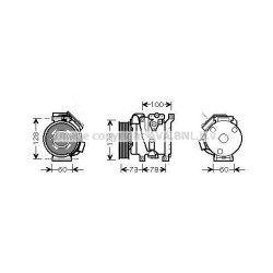 AC Compressor - AVA TOK451
