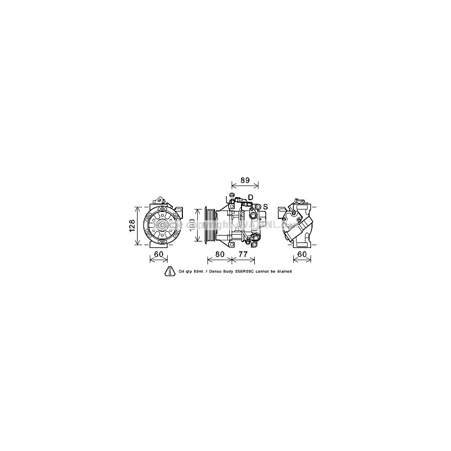 AC Compressor - AVA TOK618