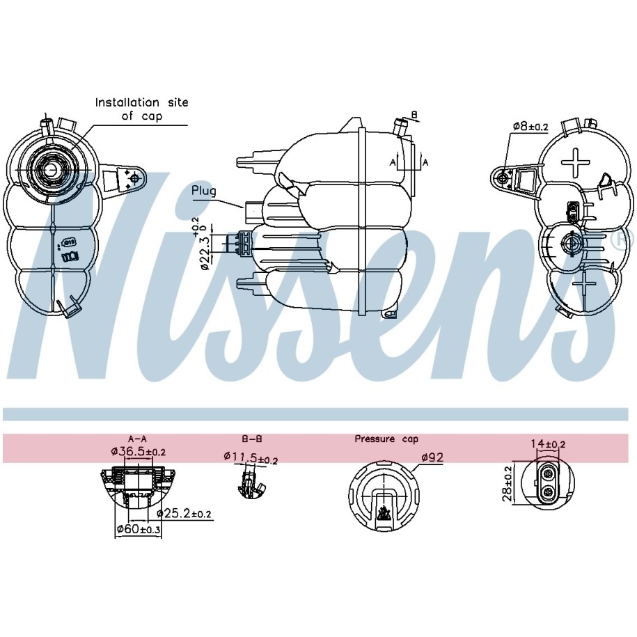 Coolant Water Tank - Nissens 996323