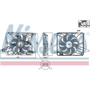 Engine Cooling Fan - Nissens 850017