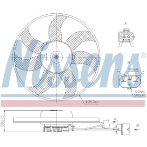 Engine Cooling Fan - Nissens 850021