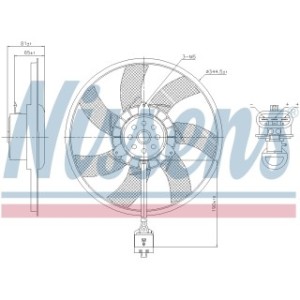 Engine Cooling Fan - Nissens 850061