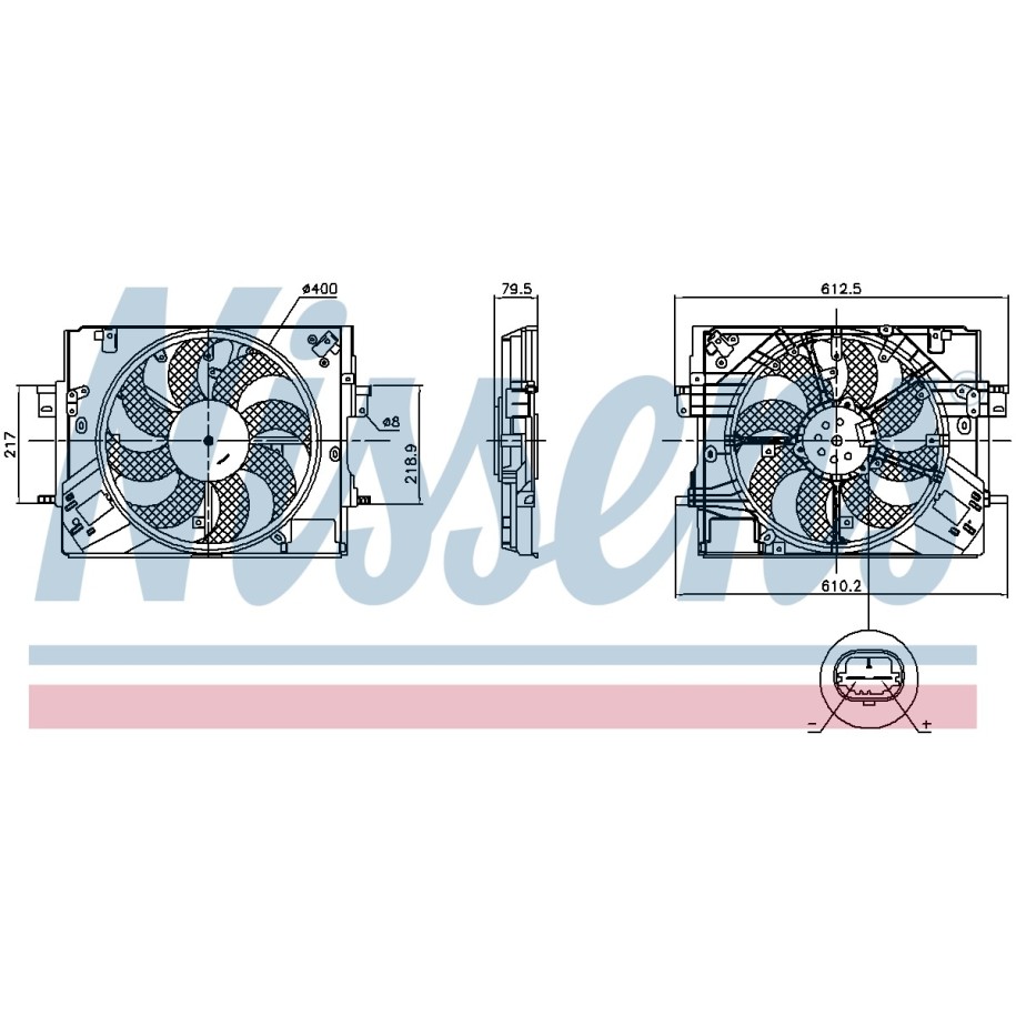 Engine Cooling Fan - Nissens 850063