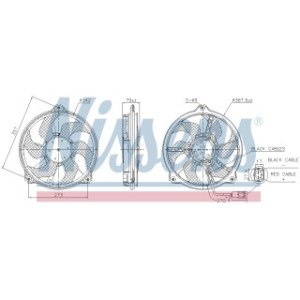 Engine Cooling Fan - Nissens 850073
