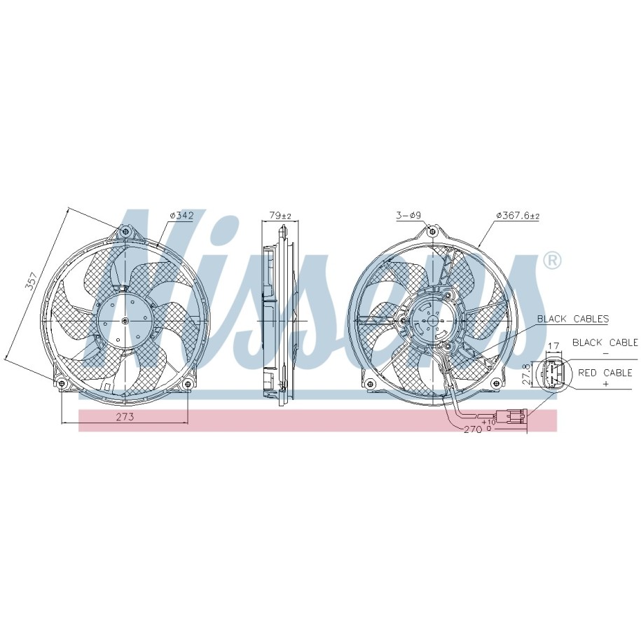 Engine Cooling Fan - Nissens 850073