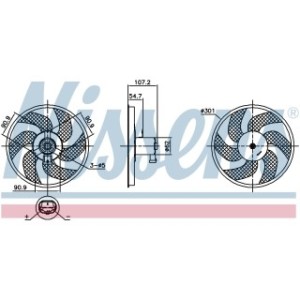 Engine Cooling Fan - Nissens 850084