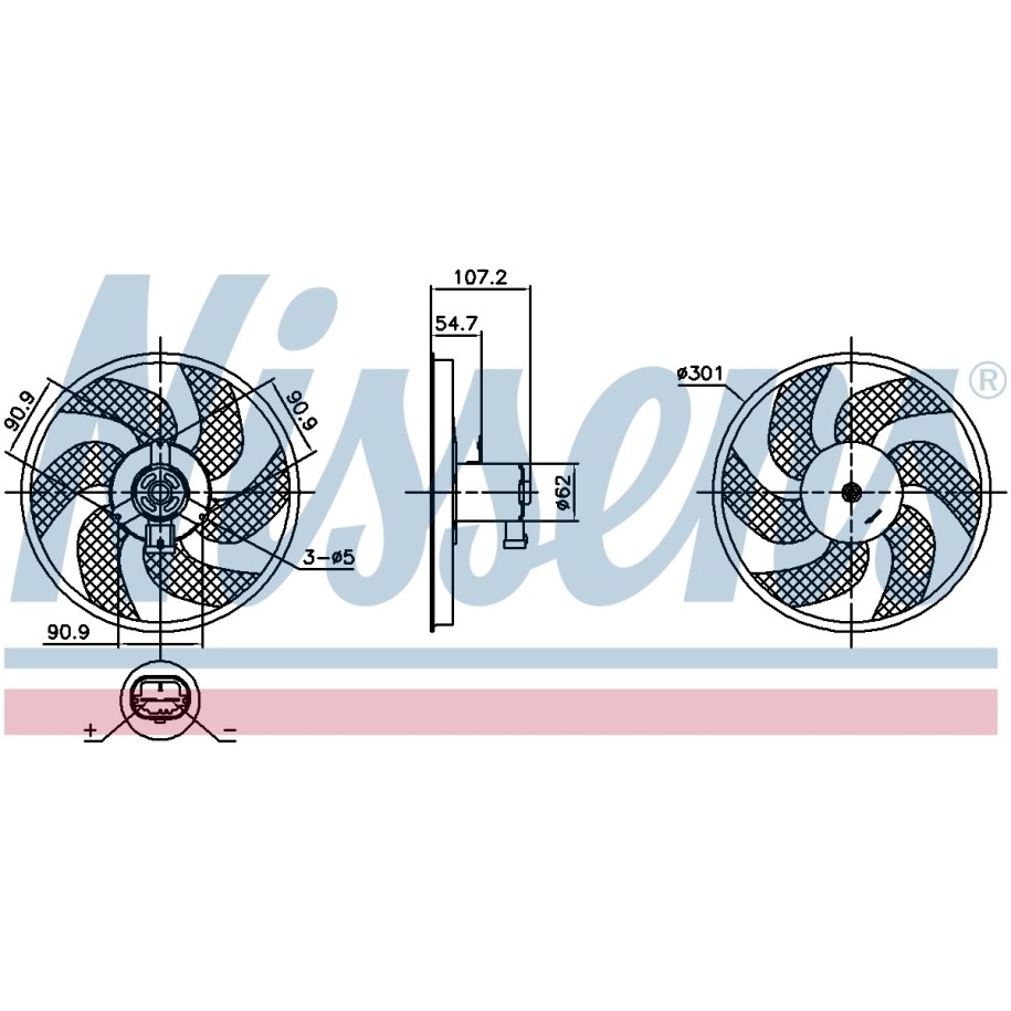 Engine Cooling Fan - Nissens 850084