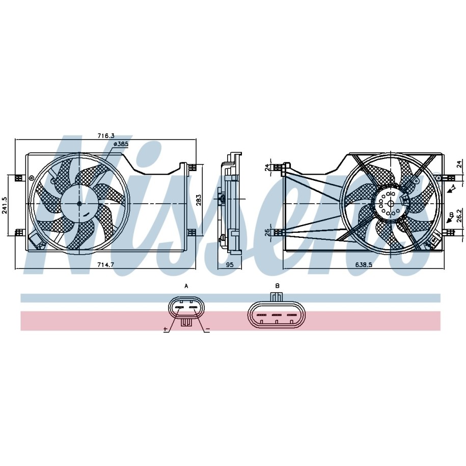 Engine Cooling Fan - Nissens 850098