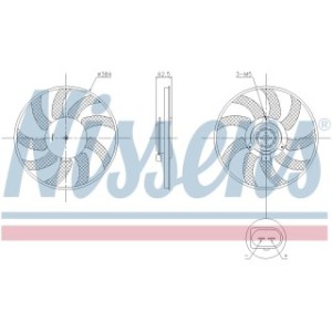 Engine Cooling Fan - Nissens 850099