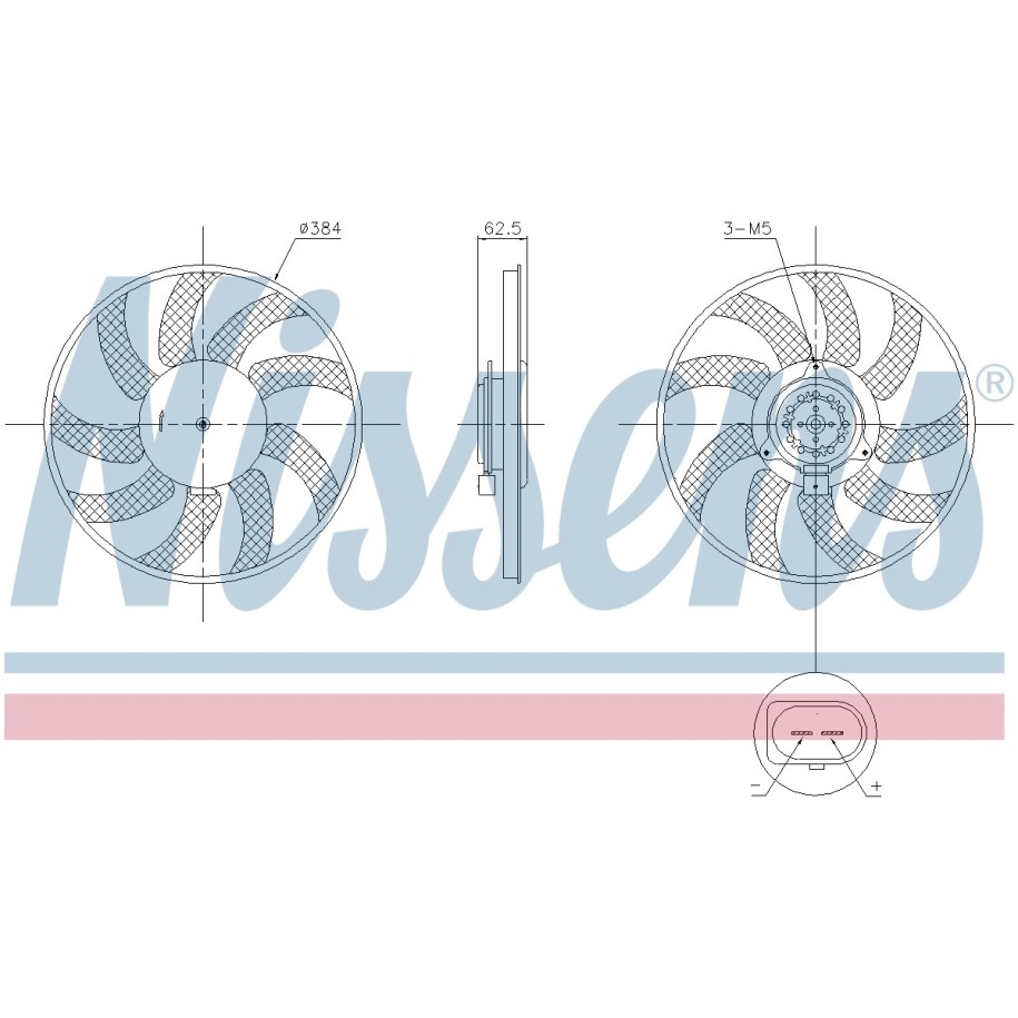 Engine Cooling Fan - Nissens 850099