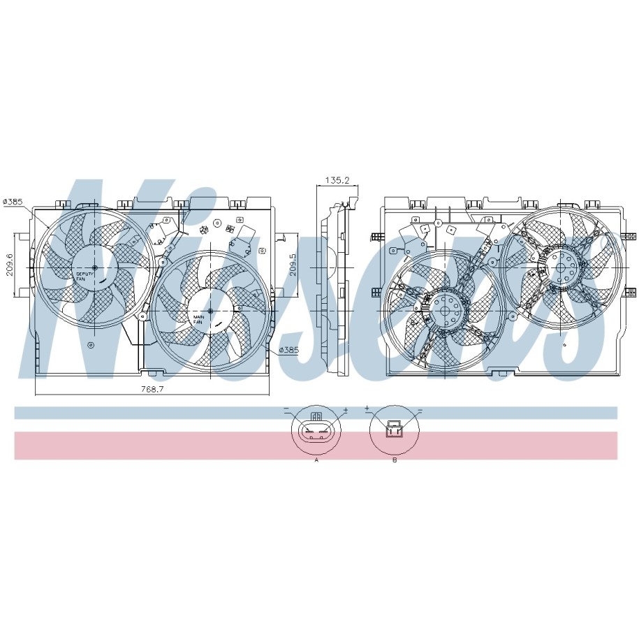 Engine Cooling Fan - Nissens 850115