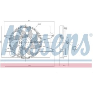 Engine Cooling Fan - Nissens 85030