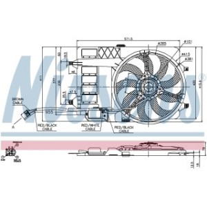 Engine Cooling Fan - Nissens 85125