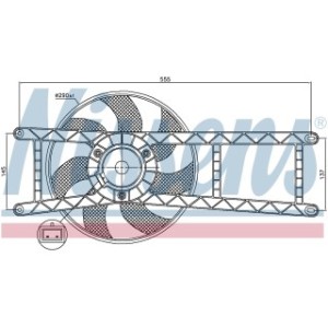 Engine Cooling Fan - Nissens 85145