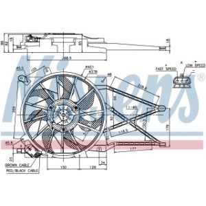 Engine Cooling Fan - Nissens 85185