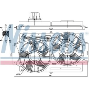 Engine Cooling Fan - Nissens 85215