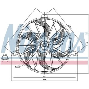 Engine Cooling Fan - Nissens 85512