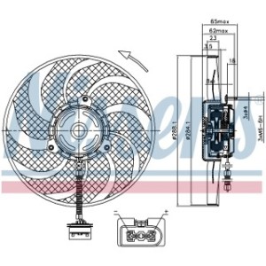 Engine Cooling Fan - Nissens 85541