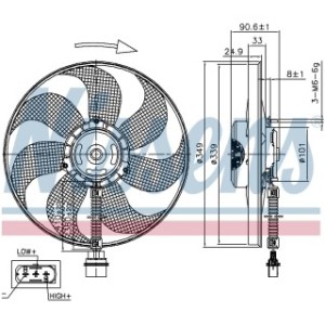 Engine Cooling Fan - Nissens 85544