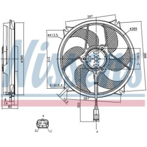 Engine Cooling Fan - Nissens 85561