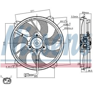 Engine Cooling Fan - Nissens 85606