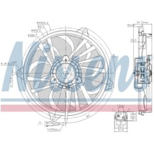 Engine Cooling Fan - Nissens 85674