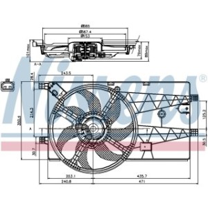 Engine Cooling Fan - Nissens 85693