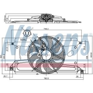Engine Cooling Fan - Nissens 85697
