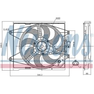 Engine Cooling Fan - Nissens 85744