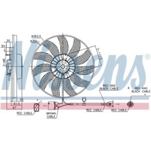 Engine Cooling Fan - Nissens 85763