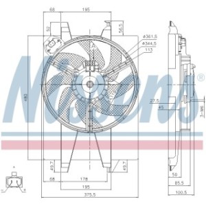 Engine Cooling Fan - Nissens 85767