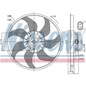 Engine Cooling Fan - Nissens 85776