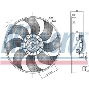 Engine Cooling Fan - Nissens 85779