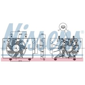 Engine Cooling Fan - Nissens 85810